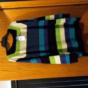 Womens Plus size long sleeve multicolored chaps poly/cotton blend sweater sz 3X